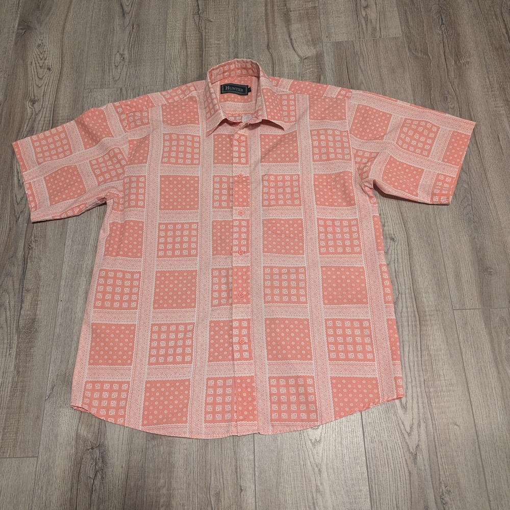 Men's Coral Patterned Shirt